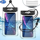 Universal Waterproof Case, (2 Pack) Zttopo IPX8 Waterproof Phone Pouch Dry Bag Compatible with Apple iPhone Xs Max XR XS X 8 7 6S Plus, Galaxy S10/S9/S8/S8 +/Note 9 8 6 5 Pixel LG up to 6.5 inch