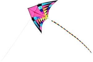 MotiveTech Giant Kite for Beginners with Tail, Easy to Fly, for Garden, Beach, and Adults