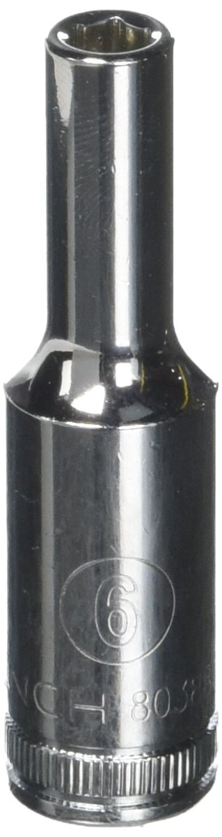 GEARWRENCH 3/8 inch Drive 6 Point deep Metric Socket 6 mm - 80388.