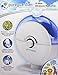 PureGuardian H1010BL 14-Hour Ultrasonic Cool Mist Humidifier, Table Top, Blue with Kids Decals