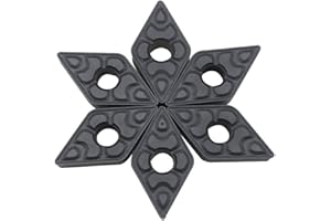 LAHDYFHOE GBJ 10pcs DNMG 432 -TF DNMG150408 -TF 55° Carbide Turning Inserts for Steel and Stainless Iron Lathe Carbide Inserts for MDJNR/LInserts Holder (DNMG432 -TF C907)