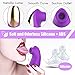 Rabbit G-spot Clitoral Sucking Vibrator for clit Nipple Stimulation, Treediride Rechargeable Silicone Vagina Anal Mini Sucker Waterproof Licking Tongue Vibrators Sex Toy with 10 Modes Women (Style 3)
