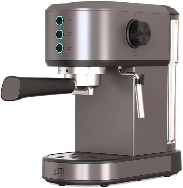 - Espressomaschine BXCO1350E | 1350W | 20 Bar Druck | Thermoblock-System | 1-2 Tassen Filter | Drehbare Dampfdüse | Abnehmbarer 1L Wassertank | Tassenwärmer & Tropfschale — Foto 7 von 8