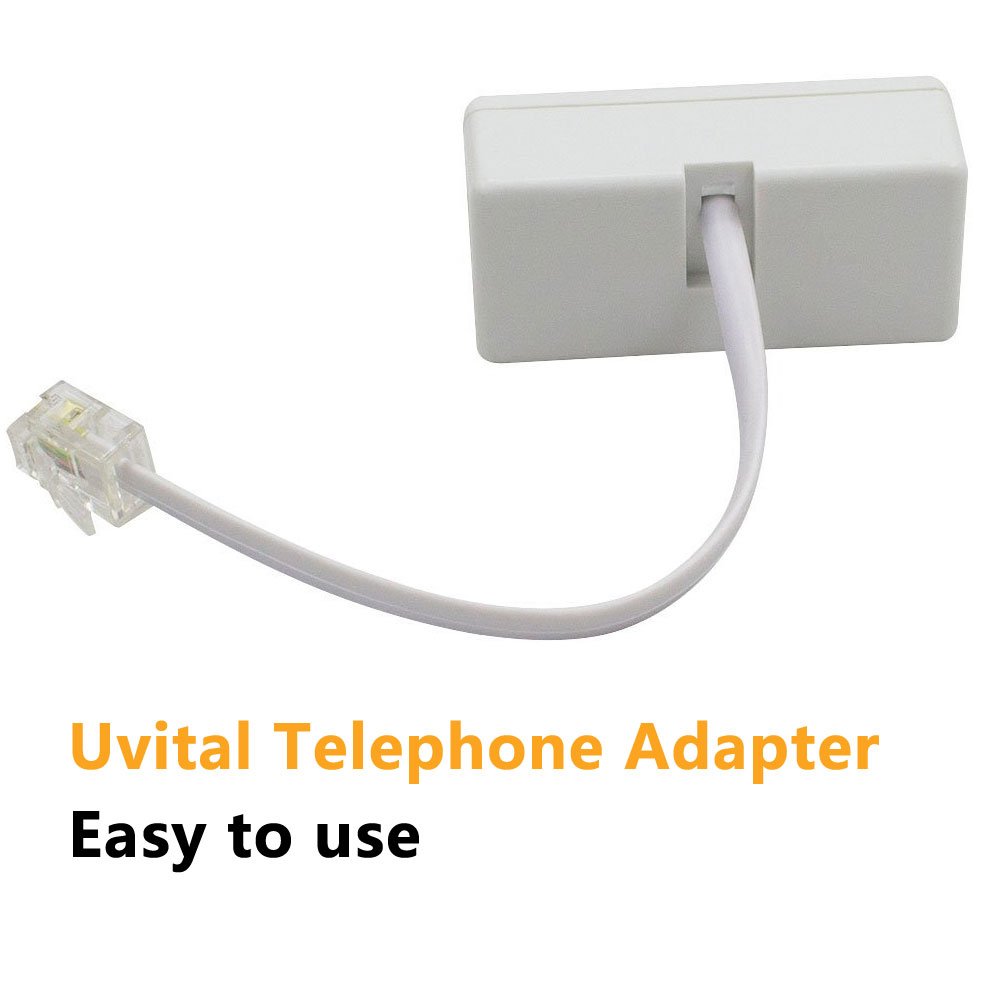 Two Way Telephone Splitters,Uvital Male to 2 Female Converter Cable