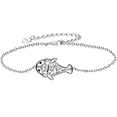 Yorionke Manatee Gifts 925 Sterling Silver Manatee Bracelet Cute Animal Jewelry for Women
