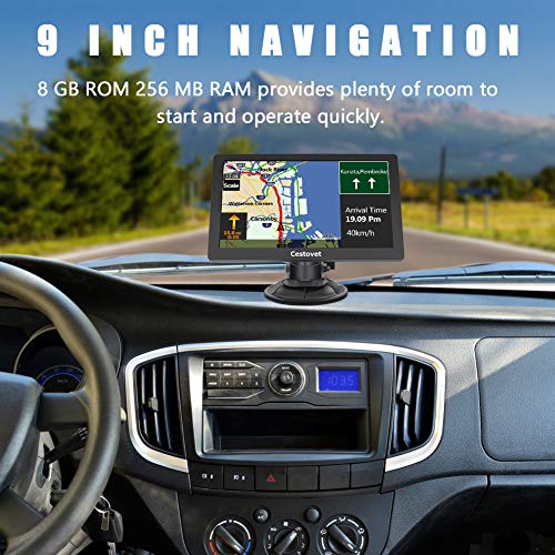 GPS Navigation for Car, Big Touchscreen Trucking GPS 8GB SAT NAV System Navigator Turn by Turn