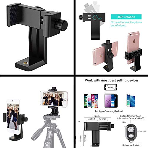 Handy Stativ Mini Stativ für Smartphone und Kamera für iPhone Stative Tripod Ständer mit Bluetooth Fernbedienung – Bild 5