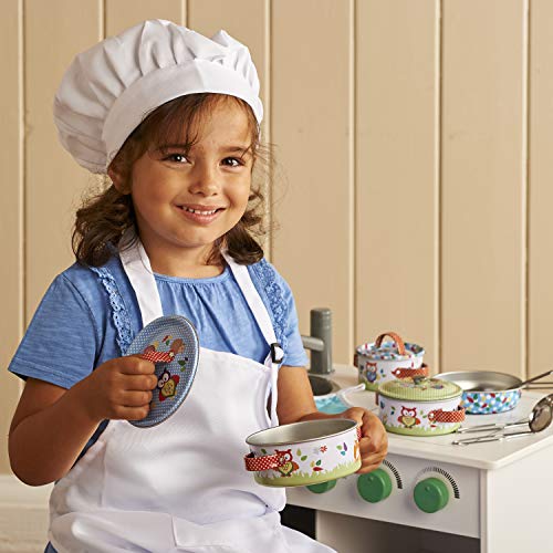 Wobbly Jelly 'Woodland Animals' Kids Kitchen Set 11 pc Toy Pots and