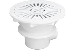 Gonetre Pool Main Drain Floor Drain ABS Durable Swimming Pool Drainage System with G2 Internal Thread for In Ground Pools 21x