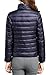 Women's Lightweight Packable Down Puffer Coat Fall and Winter Stylish Jacket Navy US Medium(Asian 2XL)