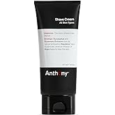 Anthony Shaving Cream Mens Sensitive Skin: Squalane, Eucalyptus, Spearmint and Rosemary Extracts, Help Soothe, Refresh, Cool, and Condition Your Skin for Shave 6 Fl Oz