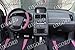 Oxgord 17pc Set Flat Cloth Mesh / Pink & Black Auto Seat Covers Set - Airbag Compatible - Front Low Back Buckets - 50/50 or 60/40 Rear Split Bench - 5 Head Rests - Universal Fit for Car, Truck, Suv, or Van - FREE Steering Wheel Cover
