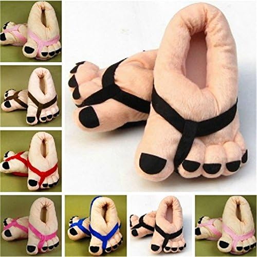 Big Feet eSmart Funny Winter Toe Warm Soft Plush Slippers Home Shoes Adult Shoes Novelty Gift (One Size)