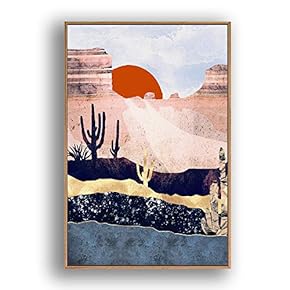 Framed Home Artwork Nordic Style Scenery for Living Room Bedroom