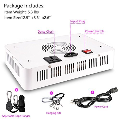 HIGROW 600W Double Chips LED Grow Light Full Spectrum Grow Lamp with...