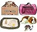 Perfect Petzzz Breathing Cavalier King Charles Plush Puppy Dog with Pink Tote For Plush Breathing Pet and Dog Food, Treats, and Chew Toy