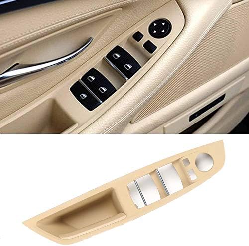 Keep Real Window Switch Armrest Panel Fit BMW 5 Series Trim Grab Cover Armrest (Driver Side) Front Left Door Bracket (520 523 525 528 530 535 2010-2016) (Armest-Beige)