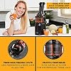 Powerful-Masticating-Juicer-for-Whole-Fruits-and-Vegetables-Fresh-Healthy-Juice-Sorbet-Ice-Cream-Wide-Mouth-75mm-Feeding-Chute-BPA-Free-240-Watt-Cold-Press-Black-Stainless-Steel-Fridja-f1900 FRIDJA Powerful Masticating Juicer for Whole Fruits and Vegetables, Fresh Healthy Juice, Sorbet, Ice Cream, Wide Mouth…
