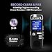 EVIDA Voice Recorder for Lectures Rechargeable - Digital Voice Activated Recorder Portable Tape Recorder Dictaphone Recording Device with Playback,Mp3,Variable Speed