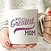 MAUAG Mothers Day Best Coffee Mug for Mom, World's Greatest Mom Unique Gifts for Mother Mom MamaCup White, 11 Oz