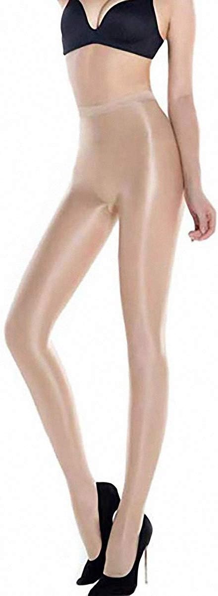 Women's Shiny Oil Pantyhose Stockings Tights Socks Ultra Shimmery Shaping Dance Plus Size Footed 70D 60D 100D