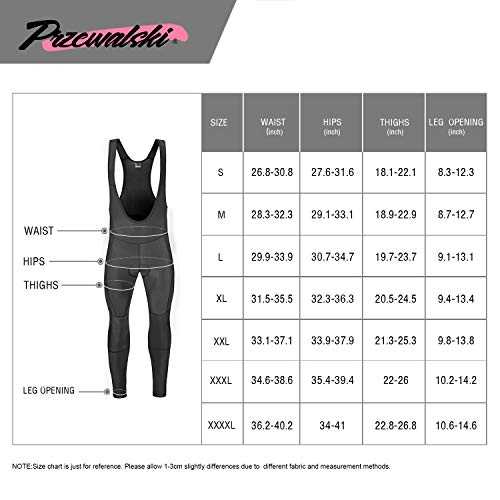 image for Przewalski Men's Cycling Bib Pants 4D Padded Bicycle Leggings Bike Bib