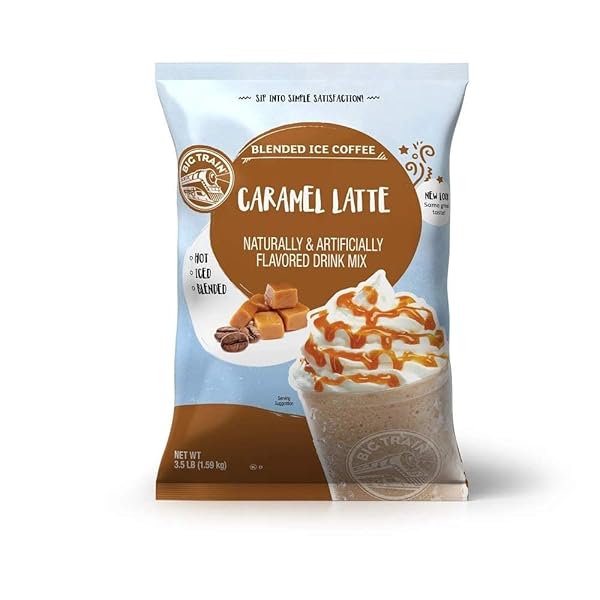 BIG TRAIN BLENDED ICE COFFEES CARAMEL LATTE 3.5...