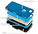iPhone 6S Plus, iSee Case (TM) Rugged Protection Heavy Duty Combo Belt Clip Holster Case with Built in Screen Protector Kickstand for Apple iPhone 6S Plus iPhone 6 Plus (6Plus-Combo Blue on Blue)