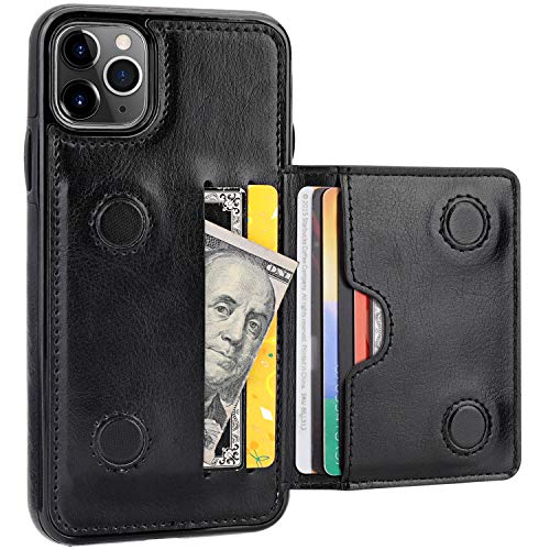 KIHUWEY iPhone 11 Pro Max Wallet Case Credit Card Holder, Premium
