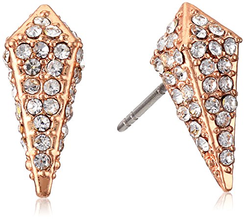Rebecca Minkoff Pave Spike Rose Gold Stud Earrings