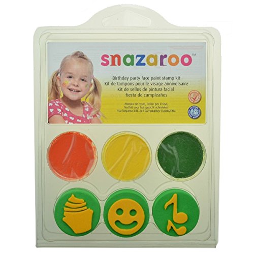 Snazaroo набор красок для лица со штампами <день рождения> (766416200488)