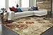 Mohawk Home Caravan Ornamental Floral Medallion 5' x 8' Area Rug - Orange - Perfect for Living Room, Dining Room, Office