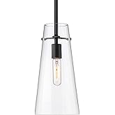 Z-Lite 7508P-ROD-MB Kira Pendant, 1-Light 60 Watts, Matte Black