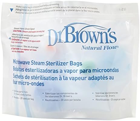 Dr. Browns 157077.2 - Bolsas para esterilización en microondas, 5 ...