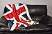 Home Essentials DII Reversible Ultra Plush Sherpa Printed Throw Blanket for Bedroom, Couch, Car, Gift, Dorm, 50 by 60-Inch, British Flag