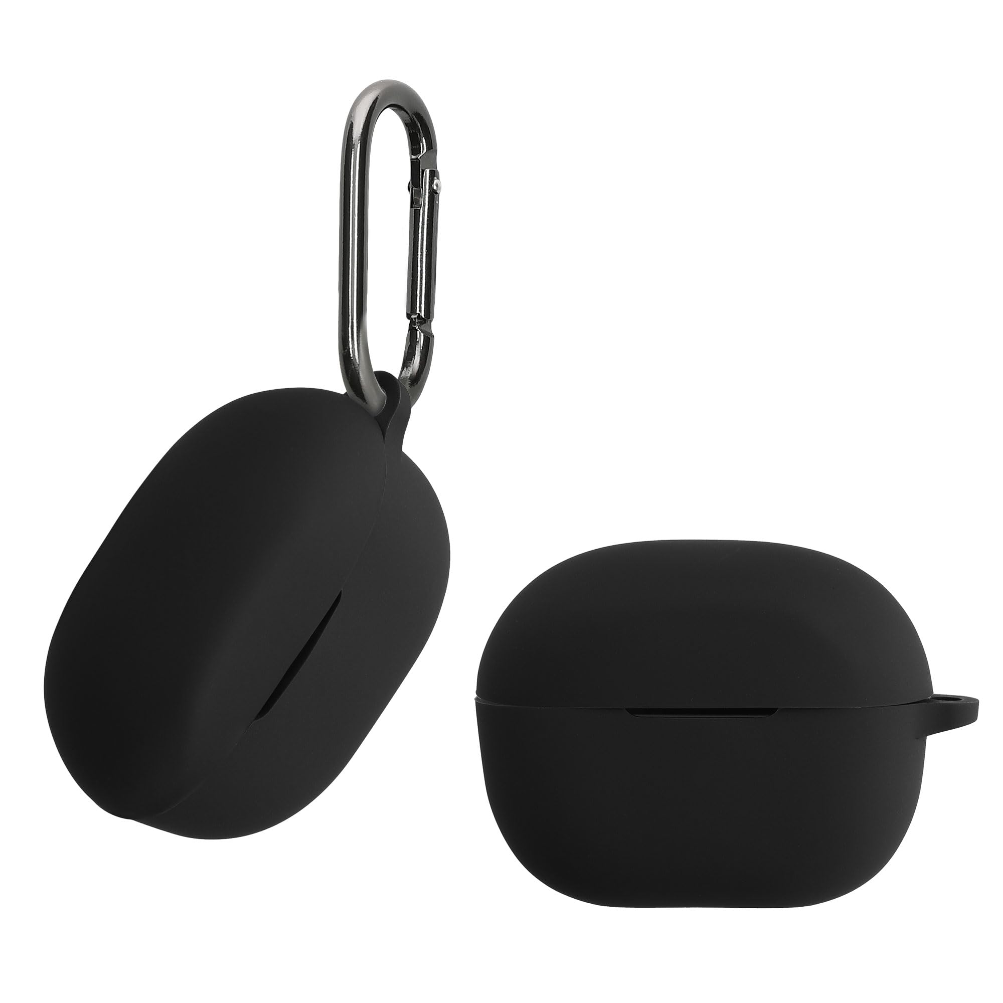 kwmobile Case Compatible with Anker Soundcore P3i Case - Silicone Cover Holder for Earbuds - Black