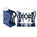 ANTIMAX Steel Adjustable Bookends Extension Books Holder Stand Desk Heavy Duty for Office Home Children Max Width 18.5″(Blue)