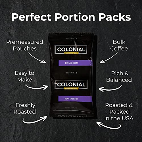 Colonial Coffee Packets, Pre Ground Assorted Variety Coffee Packs
