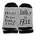 Moyel Dobby No Show Socks For Women Novelty Funny Cool Gifts (Grey, 1)