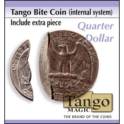 Bite Coin - US Quarter (Internal With Extra Piece) by Tango
