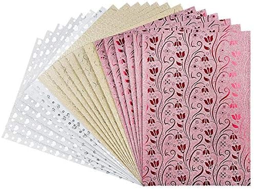 Effect Card | Glitter Mix | DIN A4 | 3 Different Designs | Pack of 20