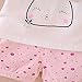 MH-Lucky Baby Girl Clothes Outfits Short Sets 2 Pieces with T-Shirt + Short Pants (T-Pink+White, 24 Months)
