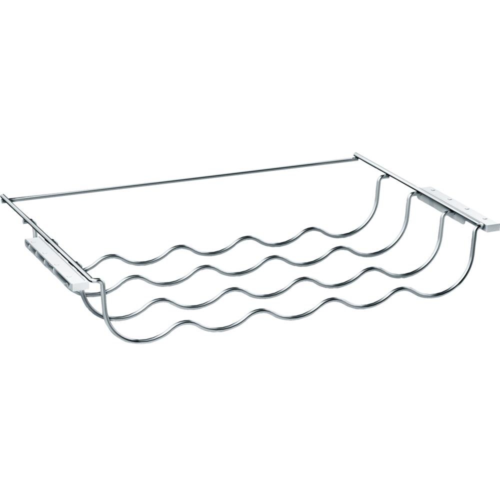 Bosch KSZ10020 / Bottle Shelf for listed Bosch Built-in Cooling Units/up to 5 Bottles / 28.7 x 47.8 x 7.7 cm (L x W x H) / Food Safe/Chrome