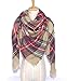 Flesser Women Blanket Wrap Shawl Plaid Cozy Pashmina Scarf (M820)