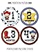 Months In Motion Baby Monthly Stickers - Baby Milestone Stickers - Newborn Boy Stickers - Month Stickers for Baby Boy - Baby Boy Stickers - Newborn Monthly Milestone Stickers