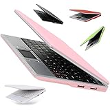 Goldengulf 7-Inch Latest Mini Computer Laptop PC Netbook for Children Android 4.4 Jelly Bean 4GB With Optical Mouse WIFI Built In Camera Netflix YouTube HDMI Port Flash Player (pink)