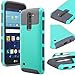 LG K8 Case / LG Escape 3 Case, E LV LG K8 / LG Escape 3 - (SHOCK PROOF DEFENDER) Slim Case CoverNEW Full protection from drops and impacts for LG K8 / LG Escape 3 - [MINT / GREY]