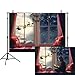 7x5ft Christmas Photography Backdrop Window Snowflake Pillow Sill Moon Reindeer Santa Garland Wreath Xmas Holiday Family Party Kids Background Decoration Banner Photo Booth Studio Prop