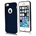 CLOUDS CLOUDS iPhone 5 5S Case- Ultra Slim Lightweight Classic Design Durable Soft Rubber TPU Silicone Gel Case Cover for iPhone 5S/5- Navy Blue