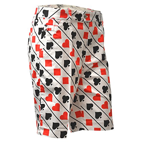 ★FREE SHIPPING★Royal & Awesome Crazy Paisley Funky Mens Golf Shorts